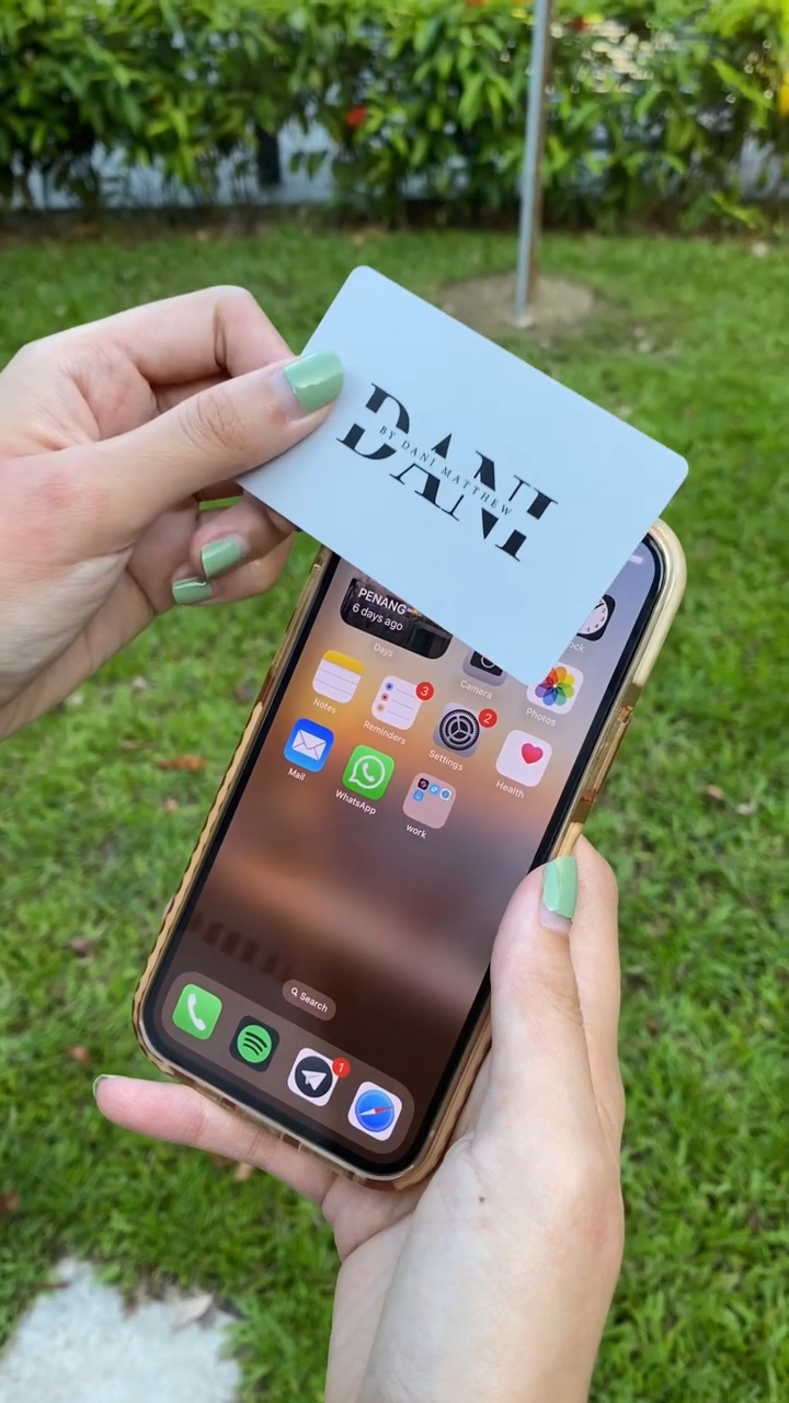 Modern Digital Business Name Card Tap | Lifestyle Video