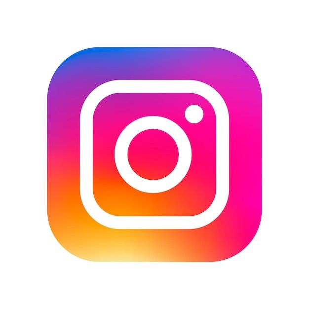 Ícone do instagram de logotipo de distintivo moderno | Vetor Premium
