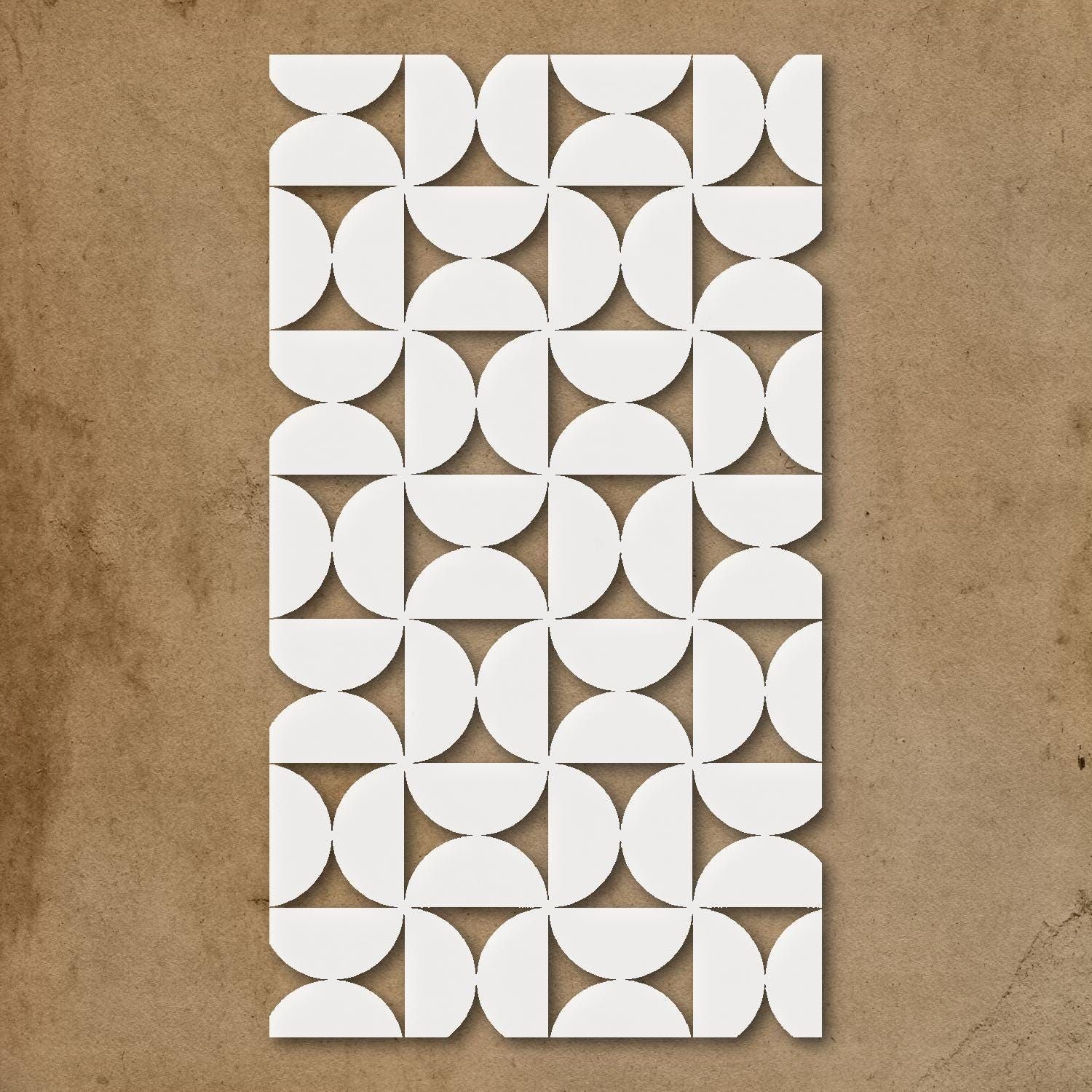 Geometric Abstract Pattern Stencil for Art  Home Décor