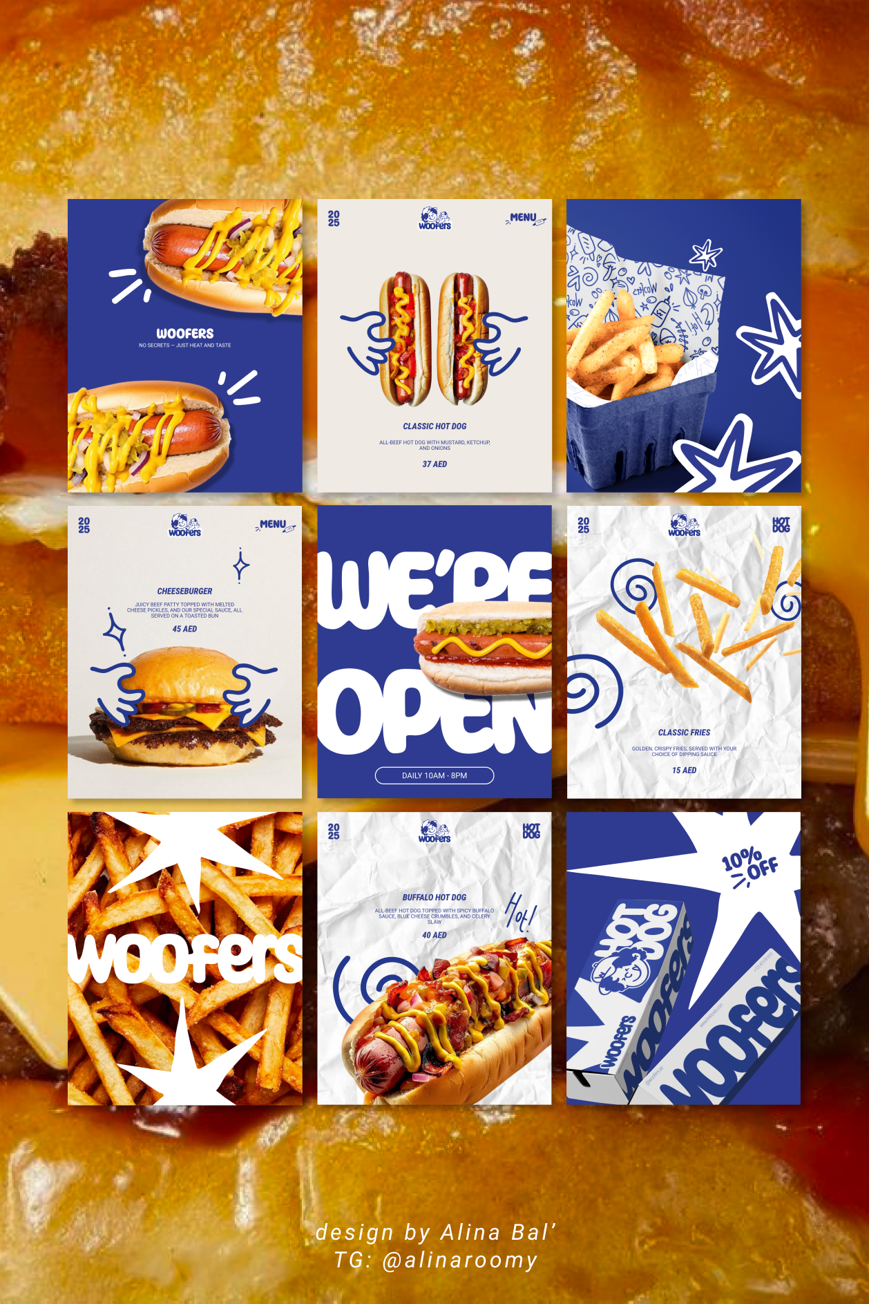 brand Identity ▫︎ instagram post ▫︎ food hot dog | фирменный стиль ▫︎ логотип ▫︎ еда | СММ ▫︎ SMM