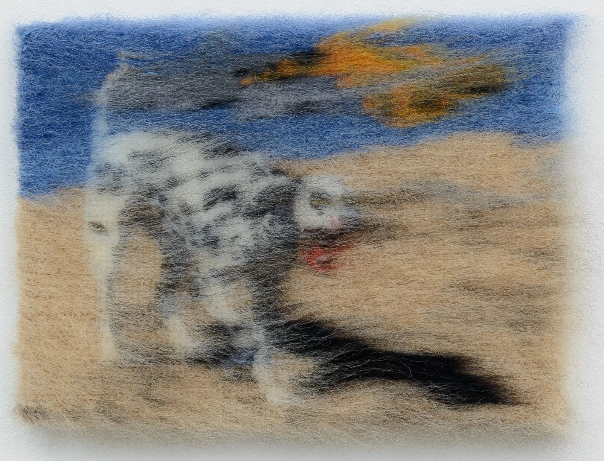 Maria Szakats’ woollen ‘paintings’ bring random AI-generated images to life