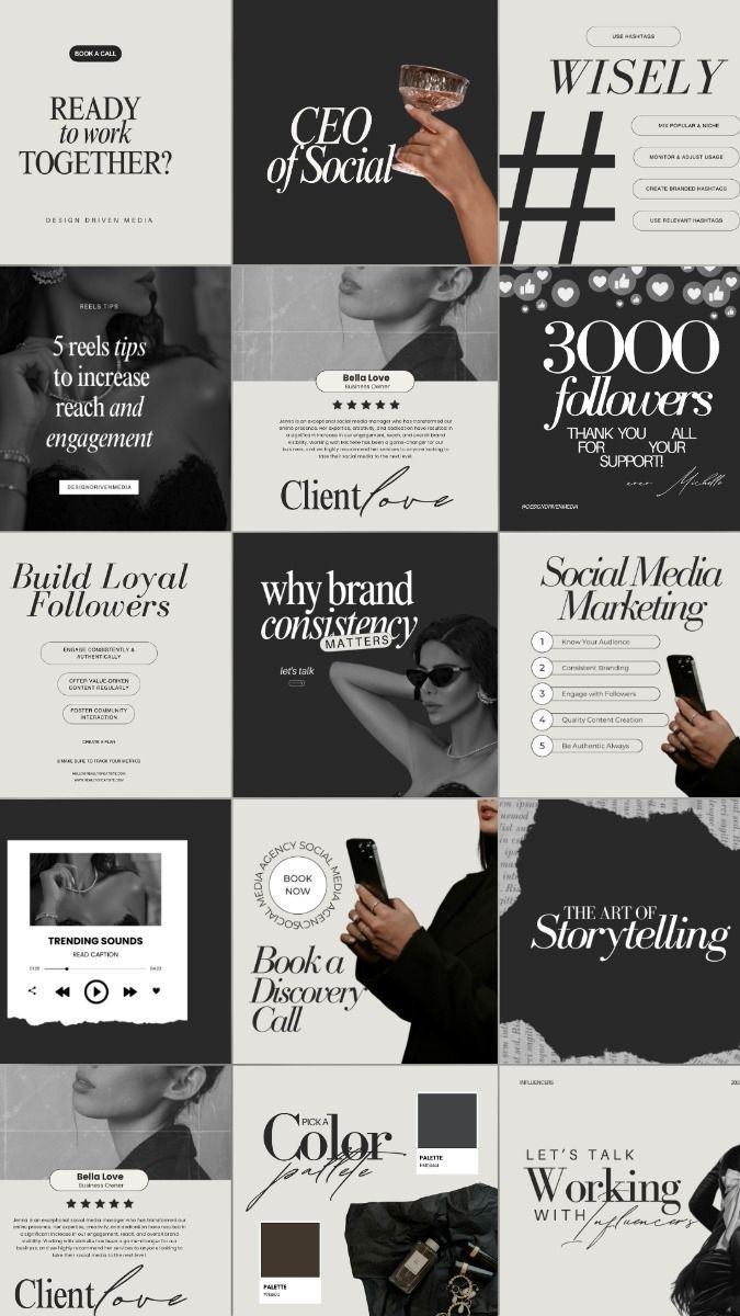 Social Media Templates, Coaching Instagram, Social Media Manager, Digital