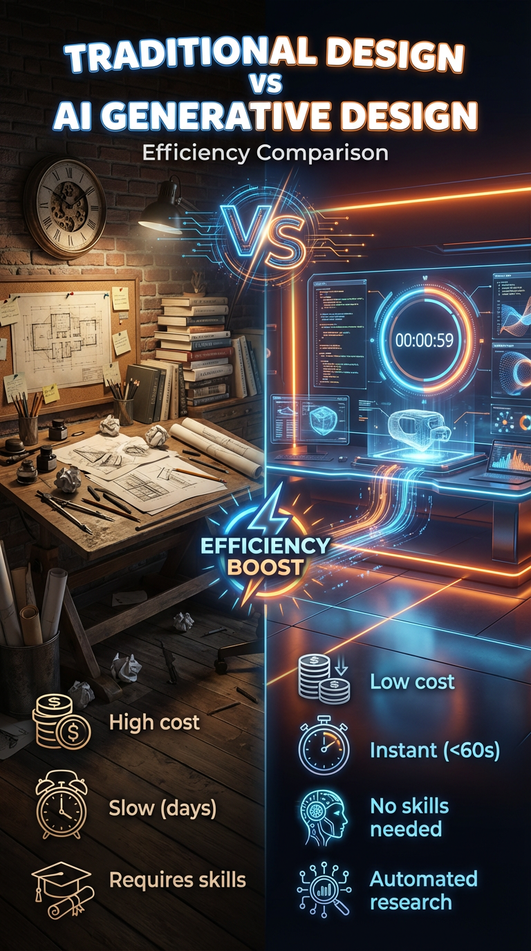 Traditional vs AI Design: Stop Wasting Time on Graphics 🛑