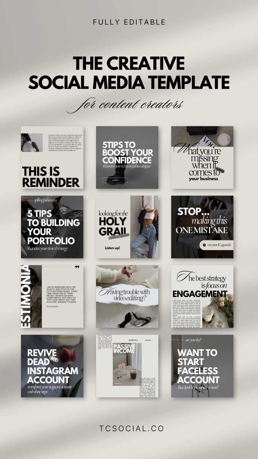 Save time making strategic social media posts each month with done-for-you content plans!