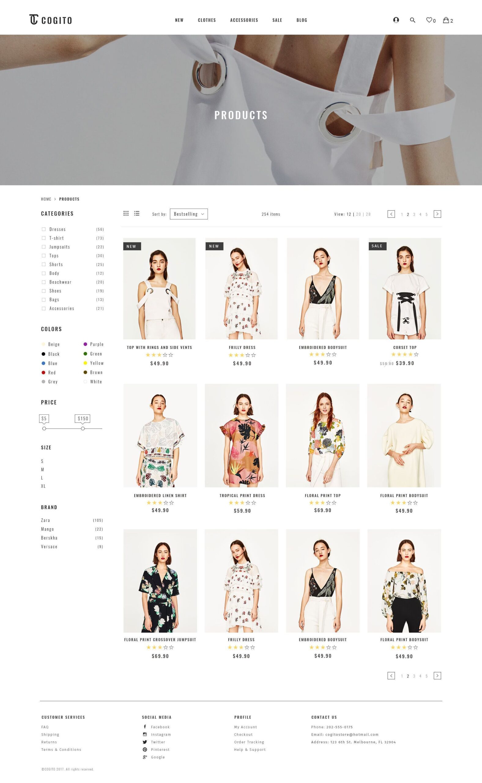 Cogito – PSD Ecommerce Template