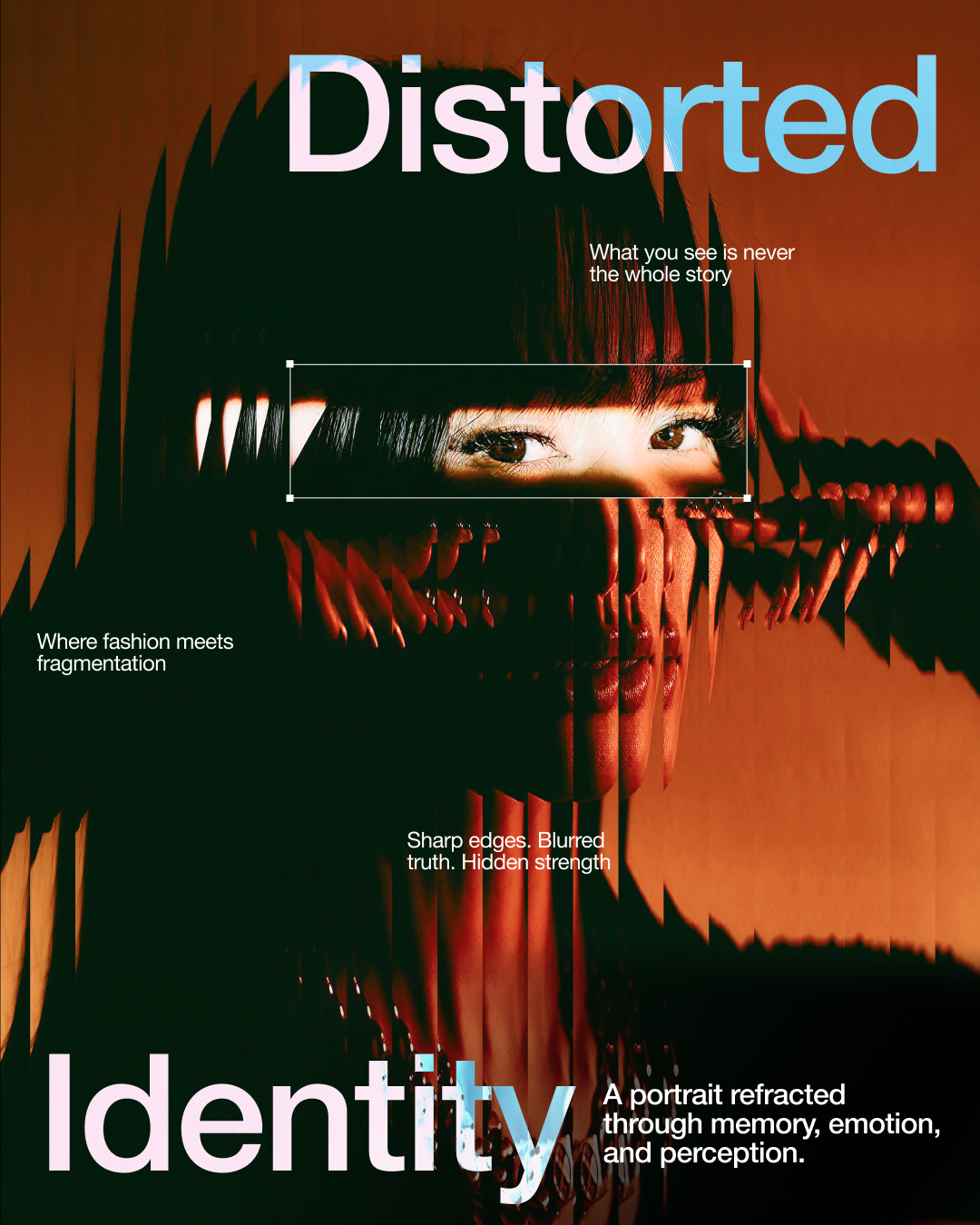 Fractal Glass Effect Poster | UI/UX & Graphic design