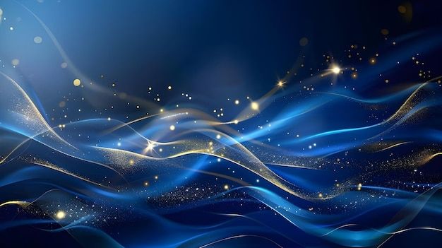 Abstract luxury background with golden elements and shining light effect decoration luxury background design concept | Premium AI-generated image