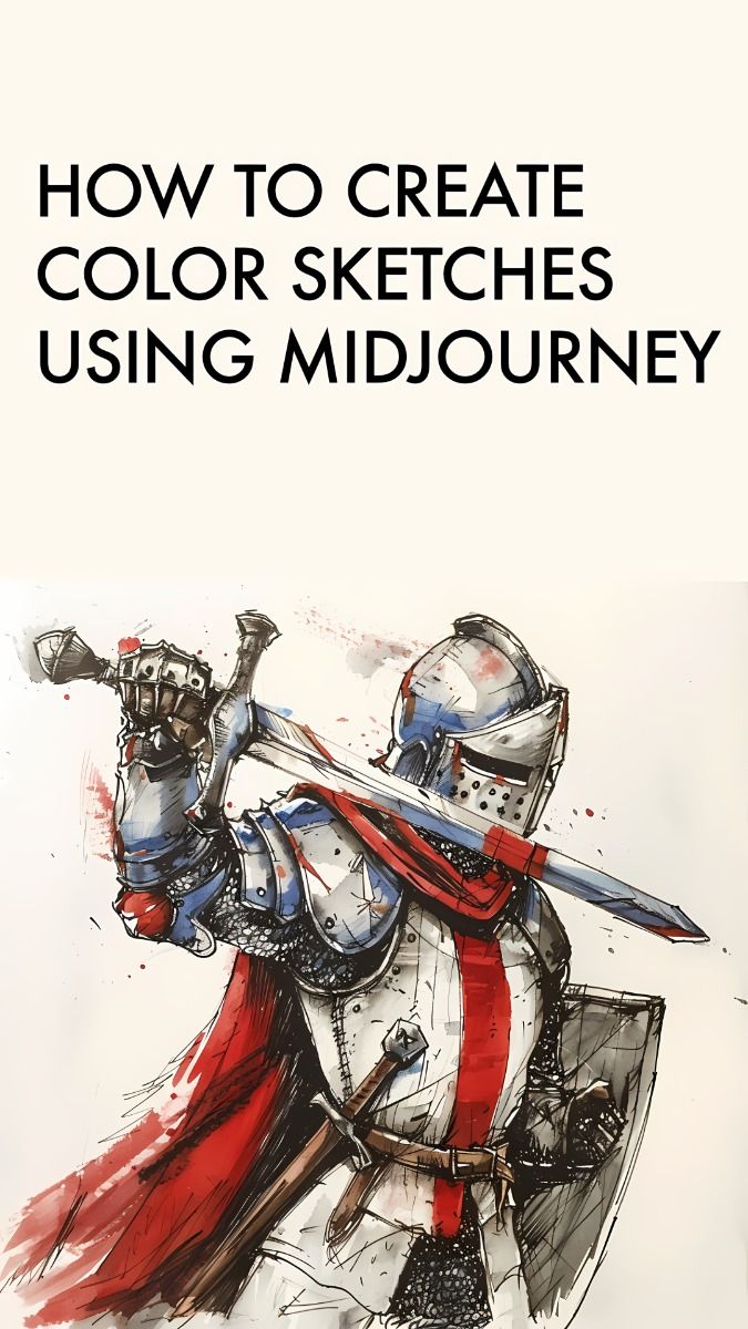 Create Stunning Color Sketch Drawings with Midjourney