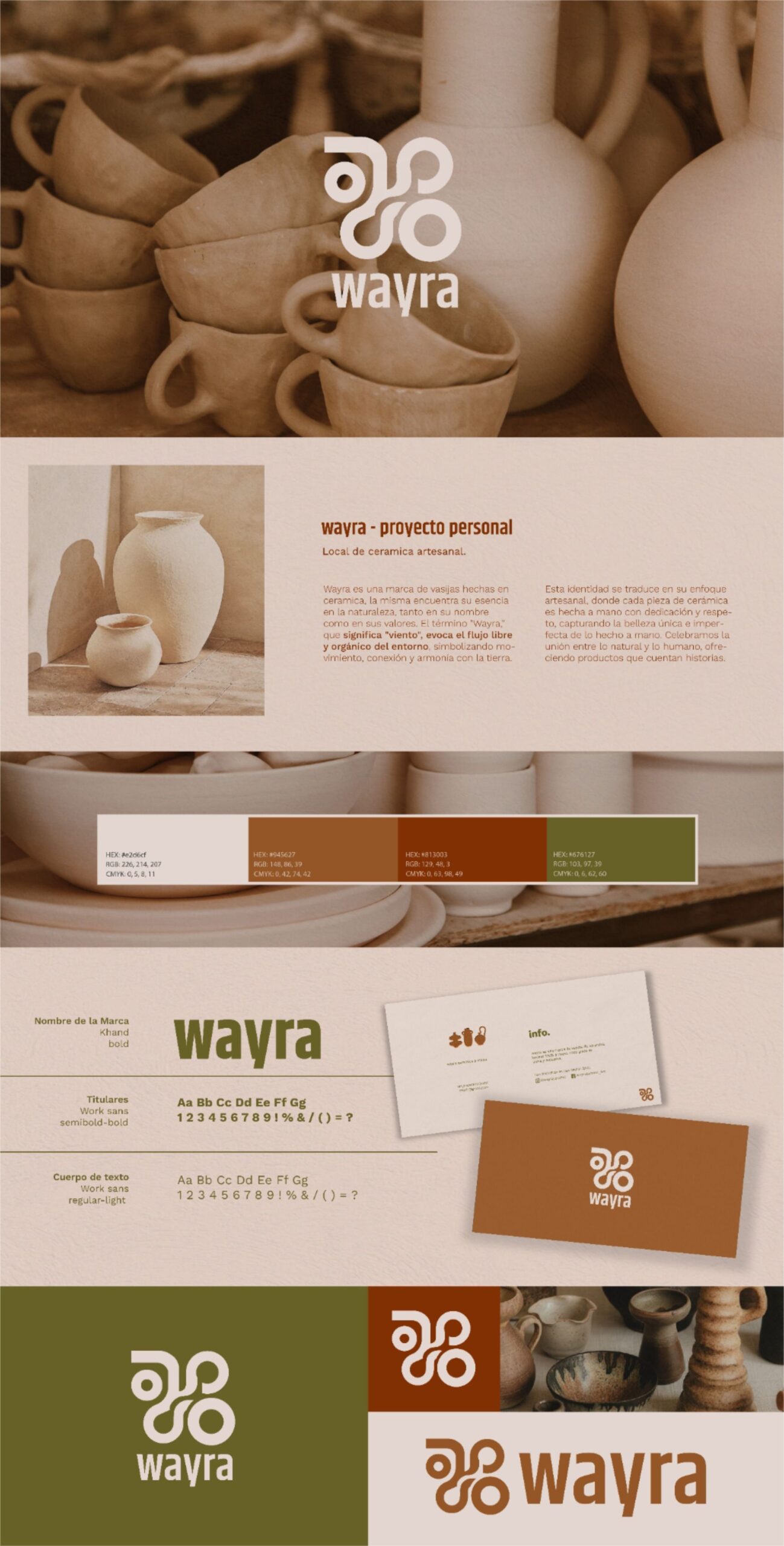 Wayra Ceramic Brand Identity: Unique Design and Style