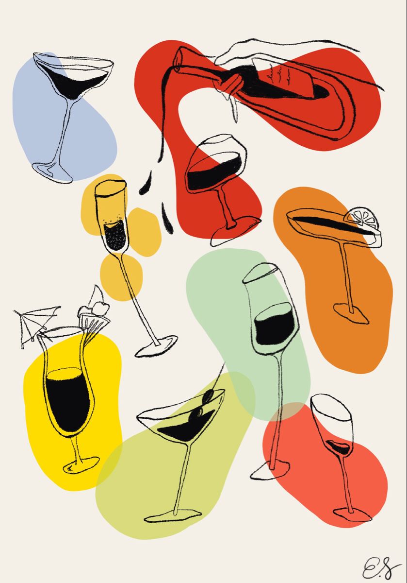 Colourful Tipsy Drinks