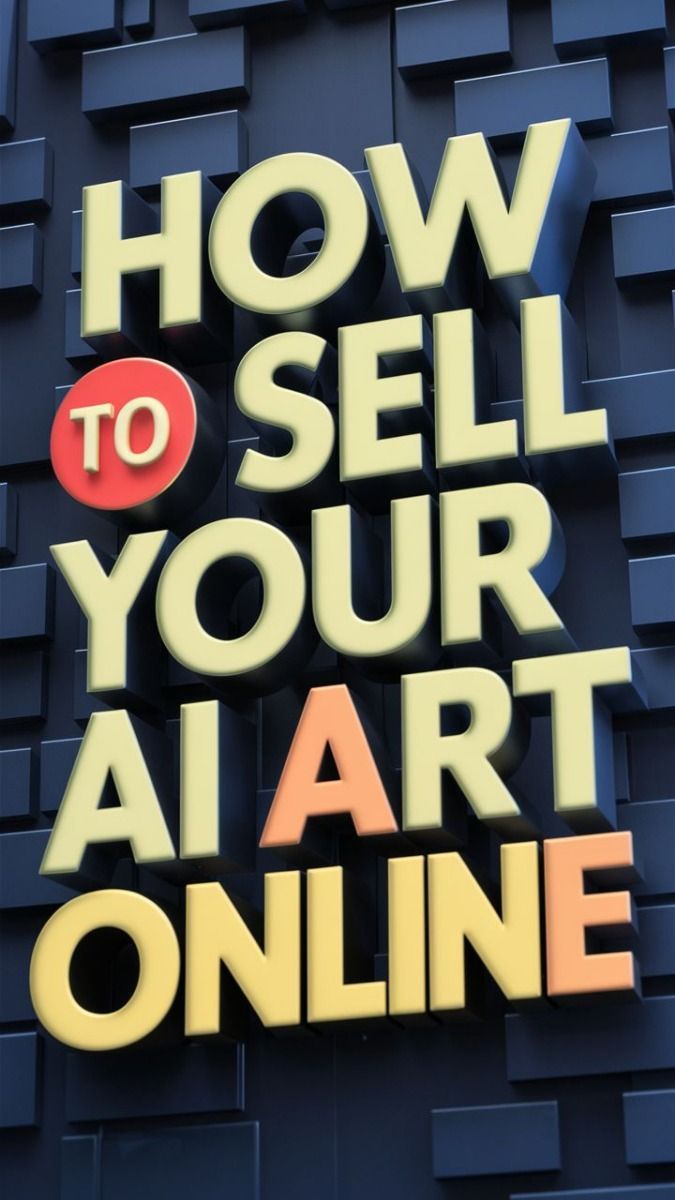 Learn How to Sell Your AI-Generated Art Online 💰