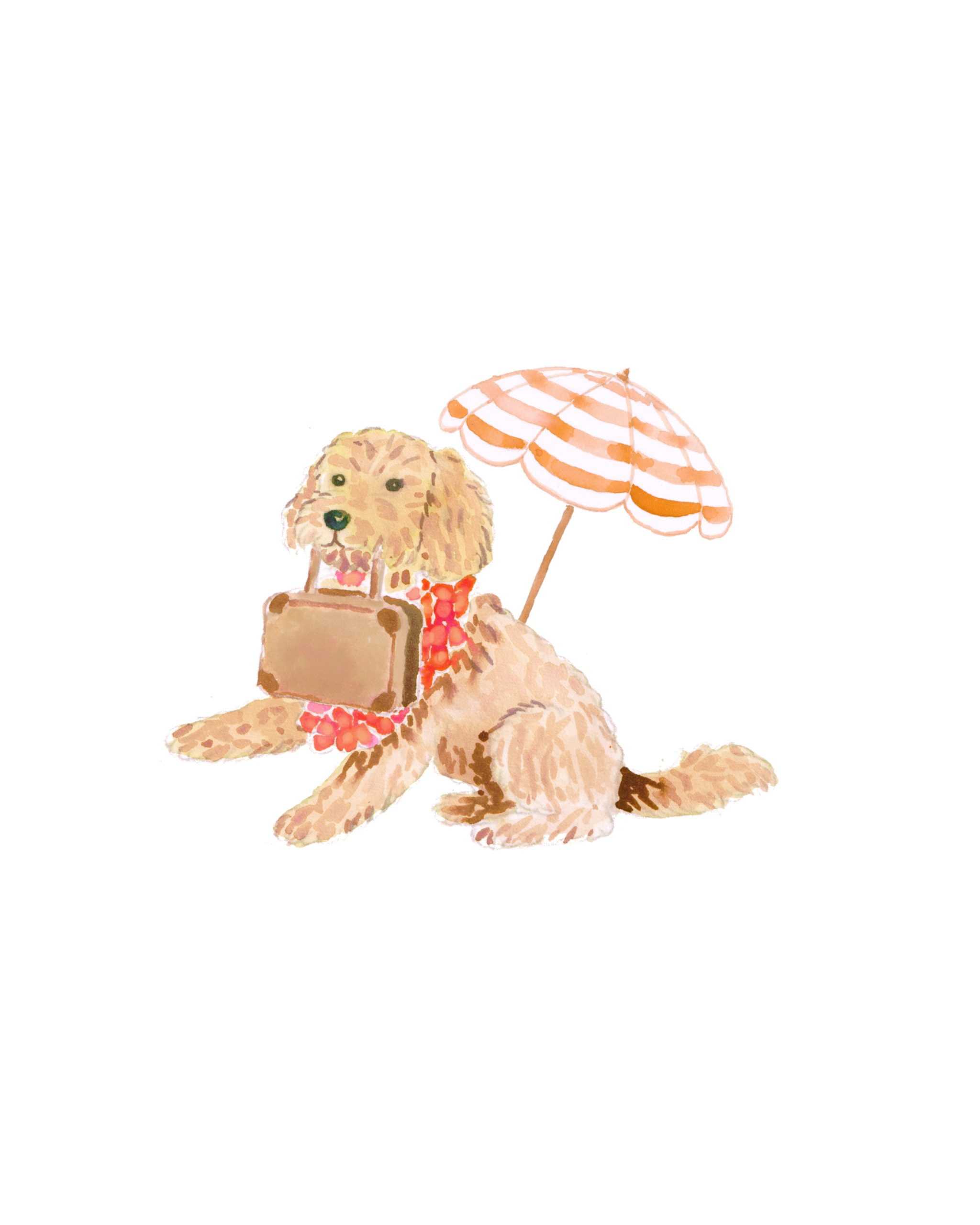 Custom Dog Illustration | Watercolour Pet Portrait for Wedding Stationery