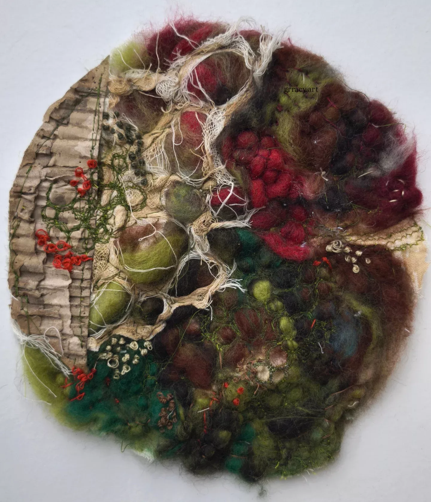 textile felt sewn piece insta: grracy.art