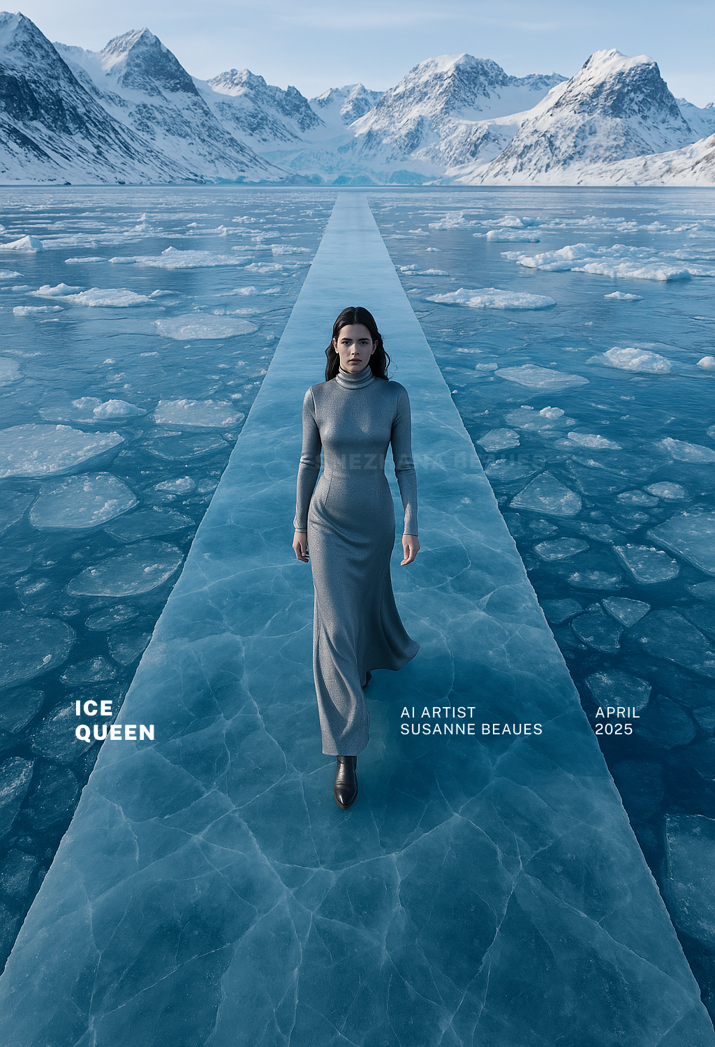 Ice Queen Fashion Photography AI Editorial Magazine