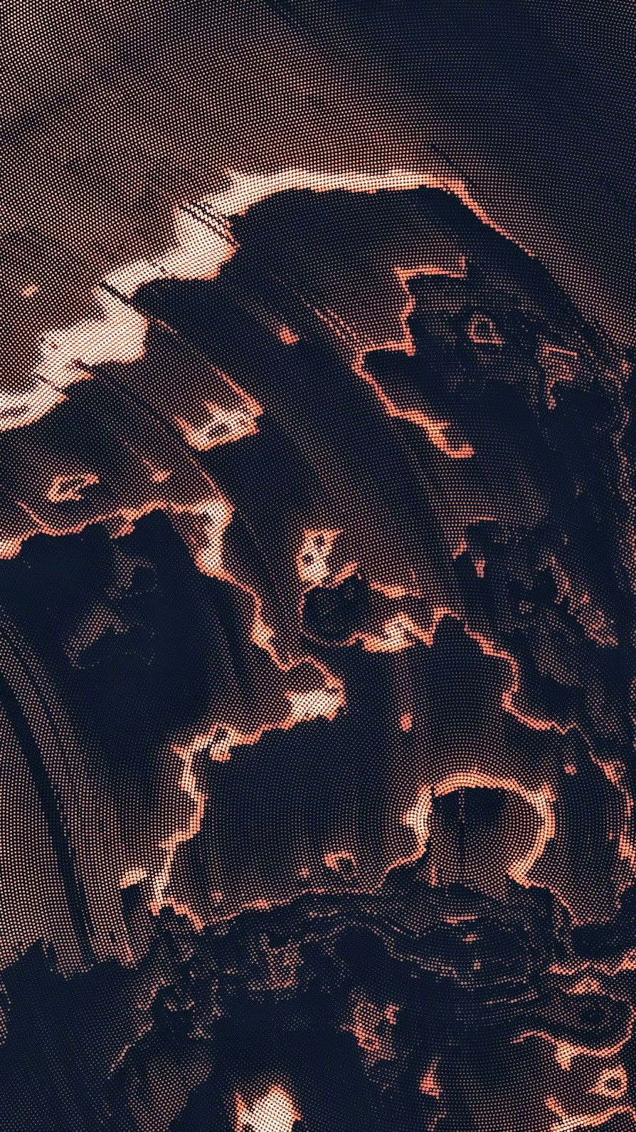 halftone glitch wallpaper