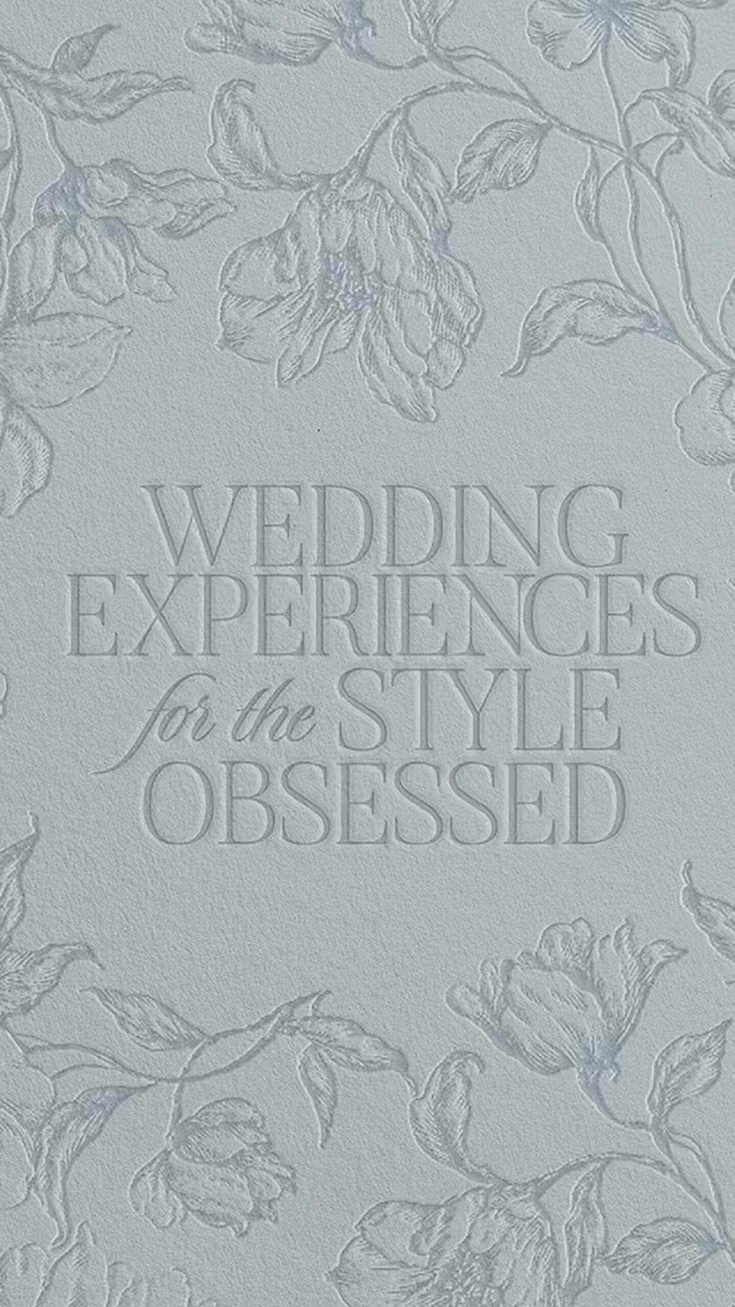 Floral Letterpress Tagline Mock-up Design for a Semi-Custom Brand