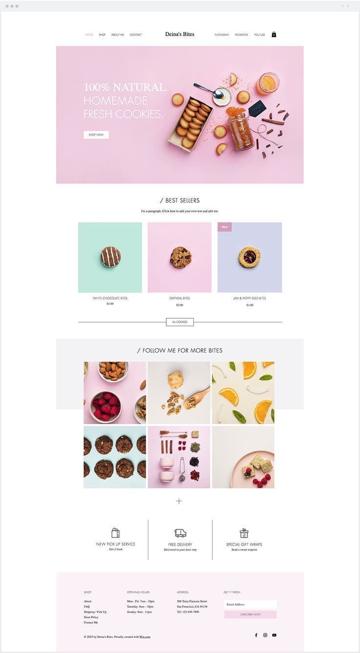 Online shop design inspiration