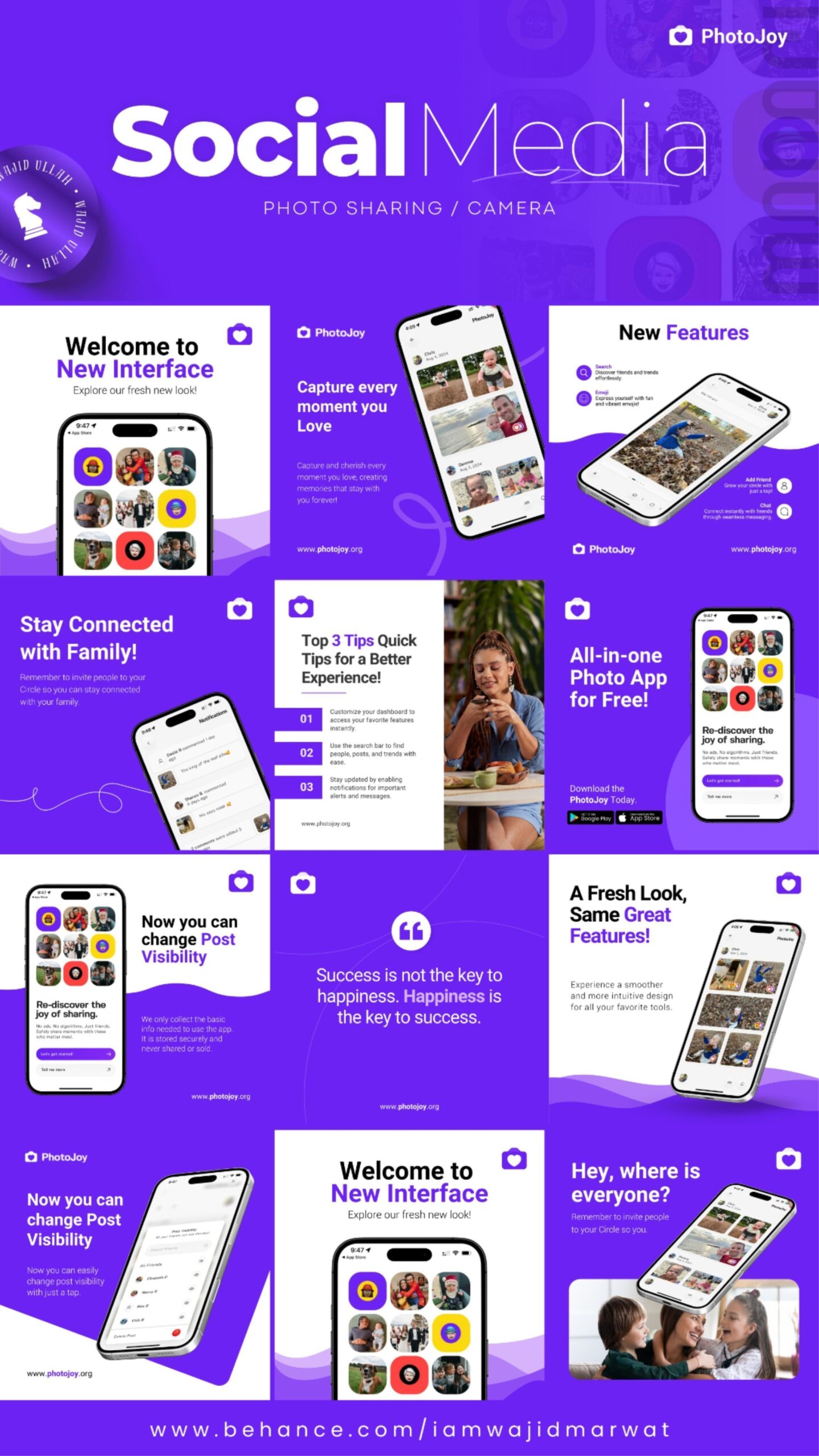 Instagram Post Template: Social Media Design for App Promotion