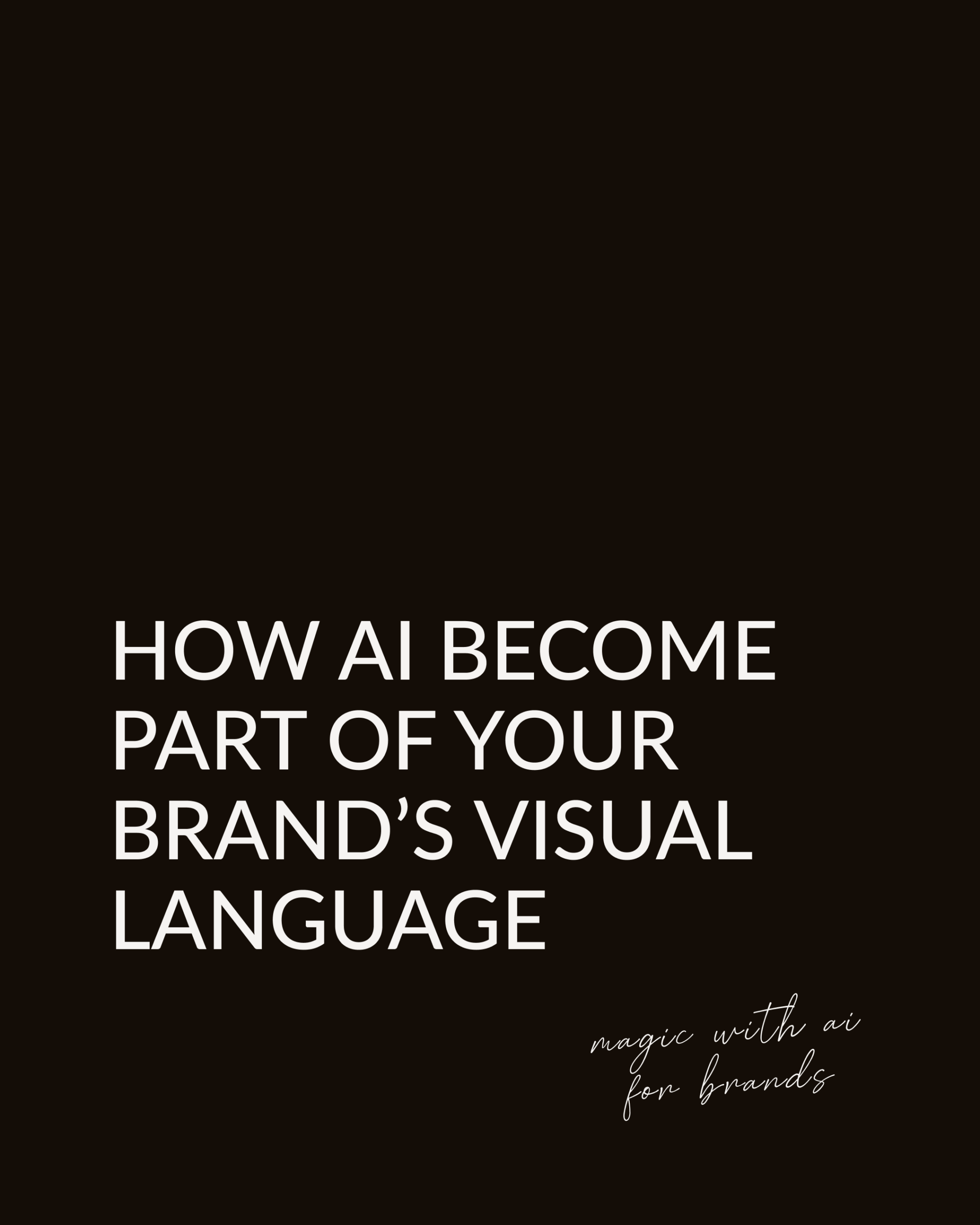 Using AI to create social media content for brands