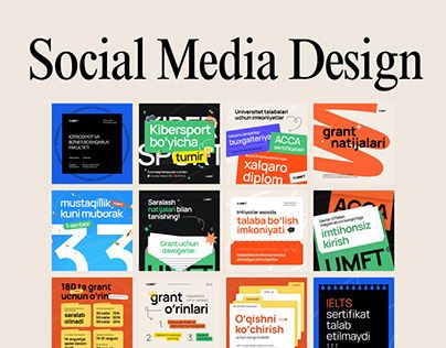 Education – Social Media Design Posters – Jasurbek Hasanov