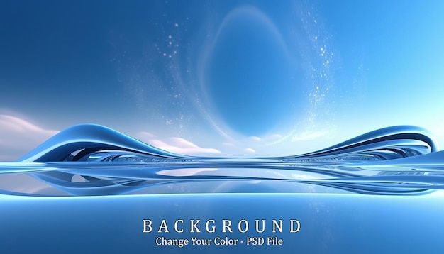 Abstract futuristic background generative ai | AI-generated PSD
