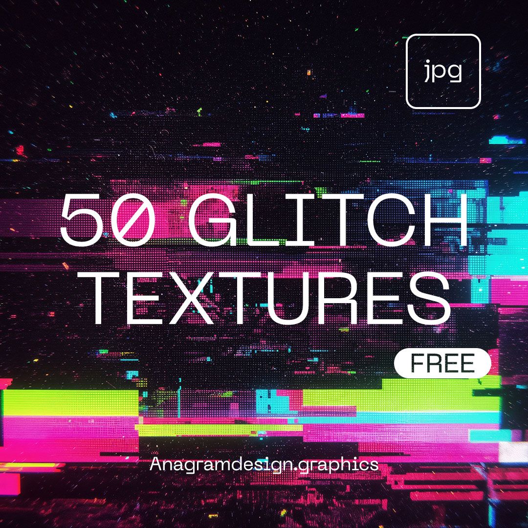 50 Free Glitch Textures