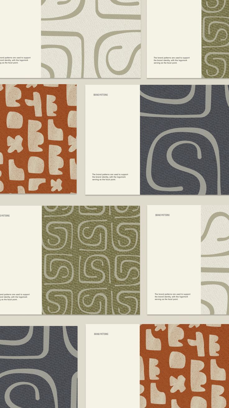 Luxury interior designer logo branding sophisticated pattern texture design by Studio Eclectics