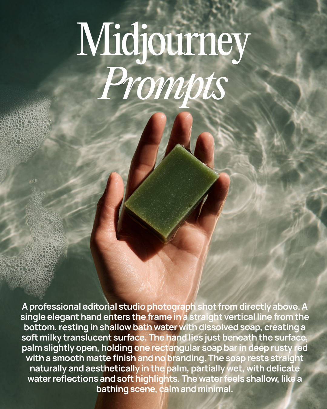 Editorial Soap Branding – AI Midjourney Concept