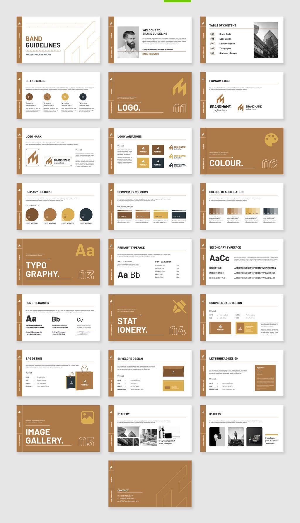 Brand Guidelines Presentation Template Stock Template