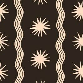 Cosmic Wave Abstract Background by Anna Harcenco Seamless Repeat Design