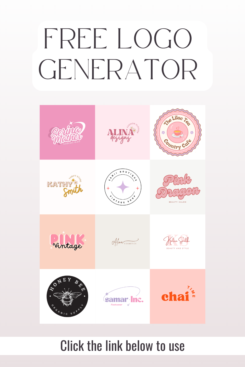 Free Logo Design Small Business Free Logo Generator Brand Kit Social Media Marketing Templates