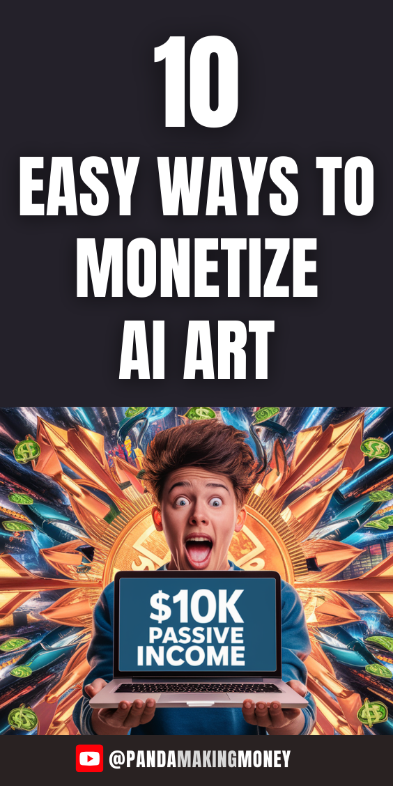 🤑 10 EASY Ways To Make Money With AI Art In 2024 | Monetize Your Creativity!