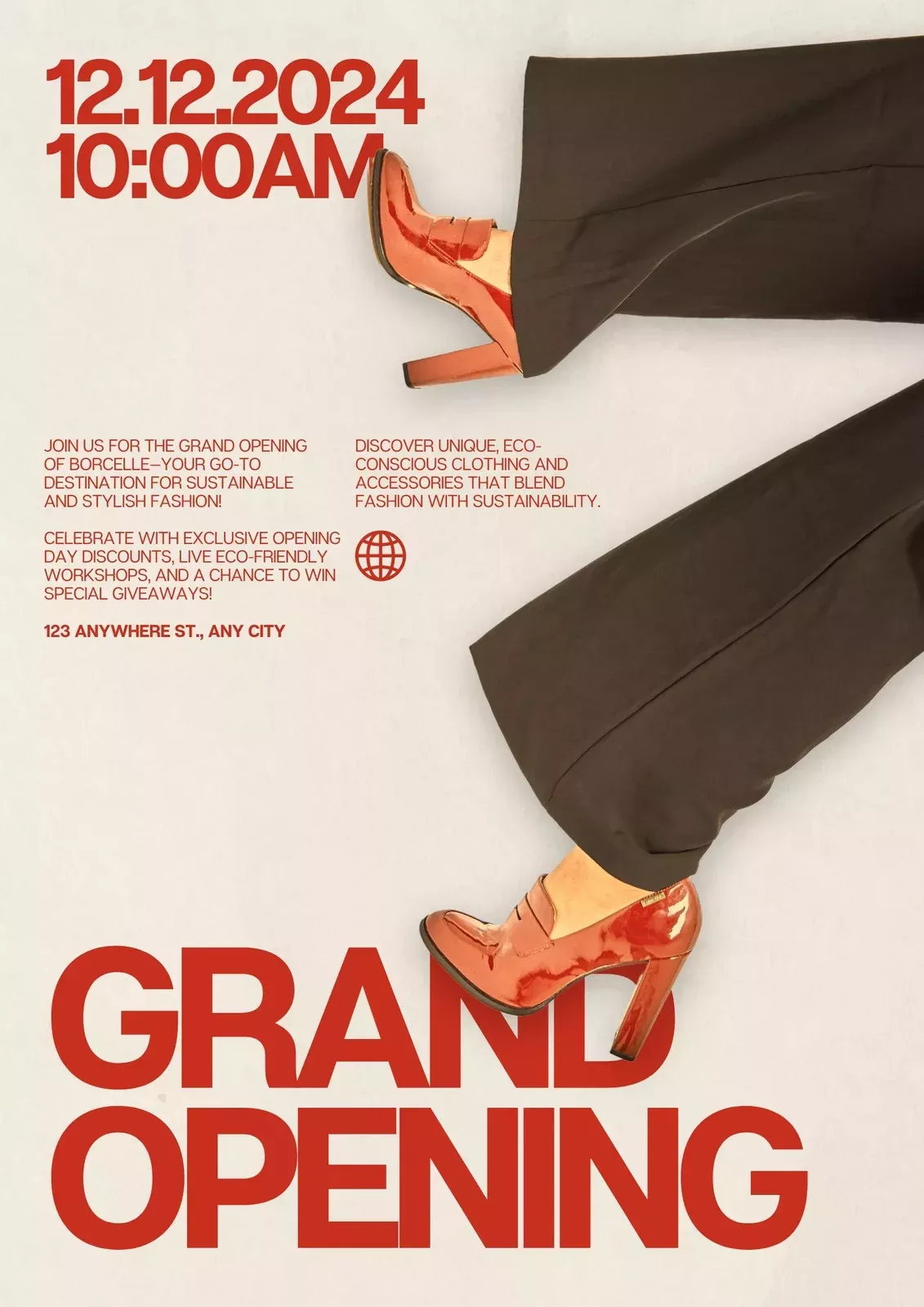 Editable Grand Opening Flyer | Canva Template