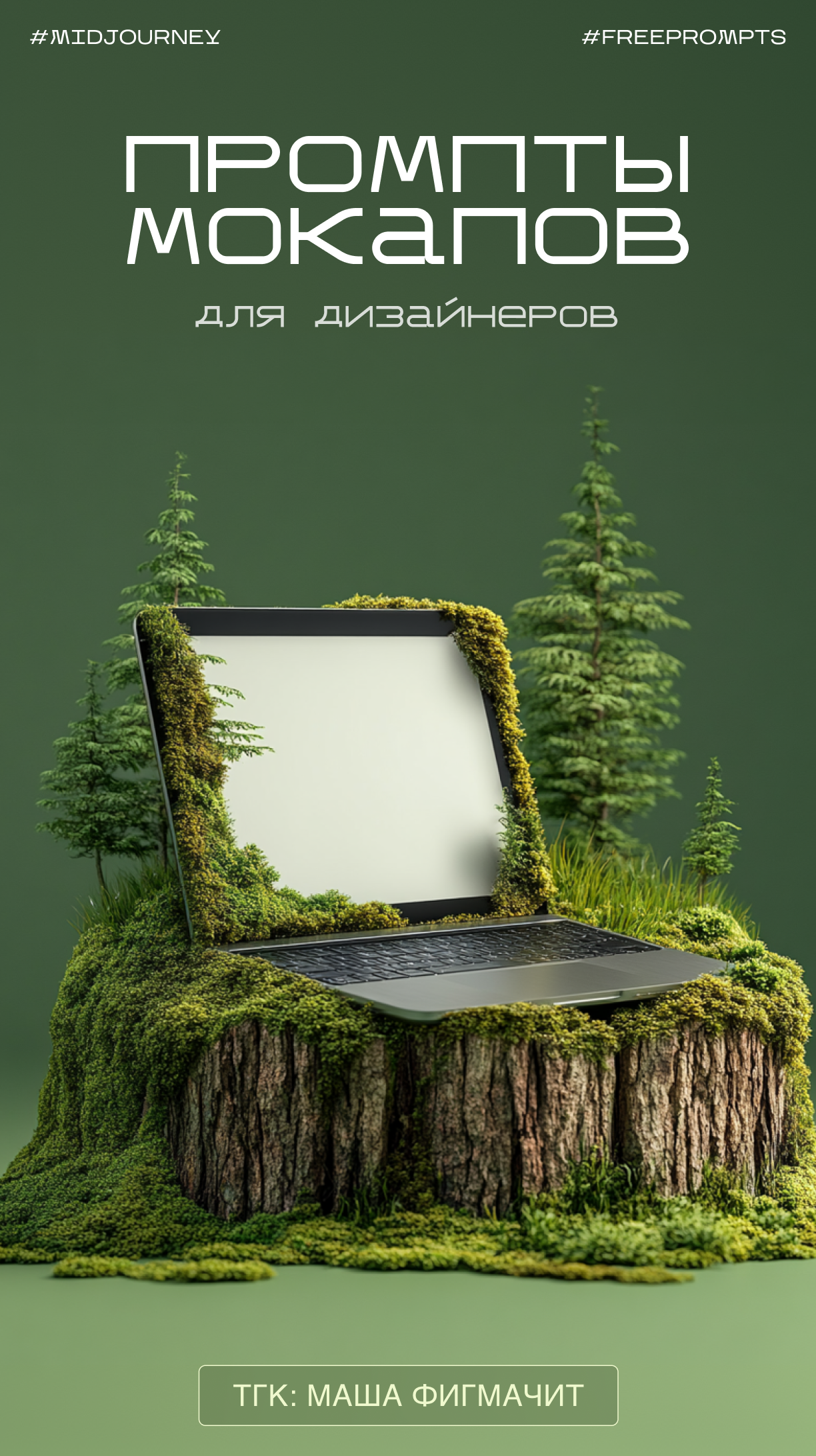 КЛИКАЙ НА ПИН – ЗАБИРАЙ ПРОМПТ | миджорни мокапы | визуал | Midjourney free prompt | mockup from AI
