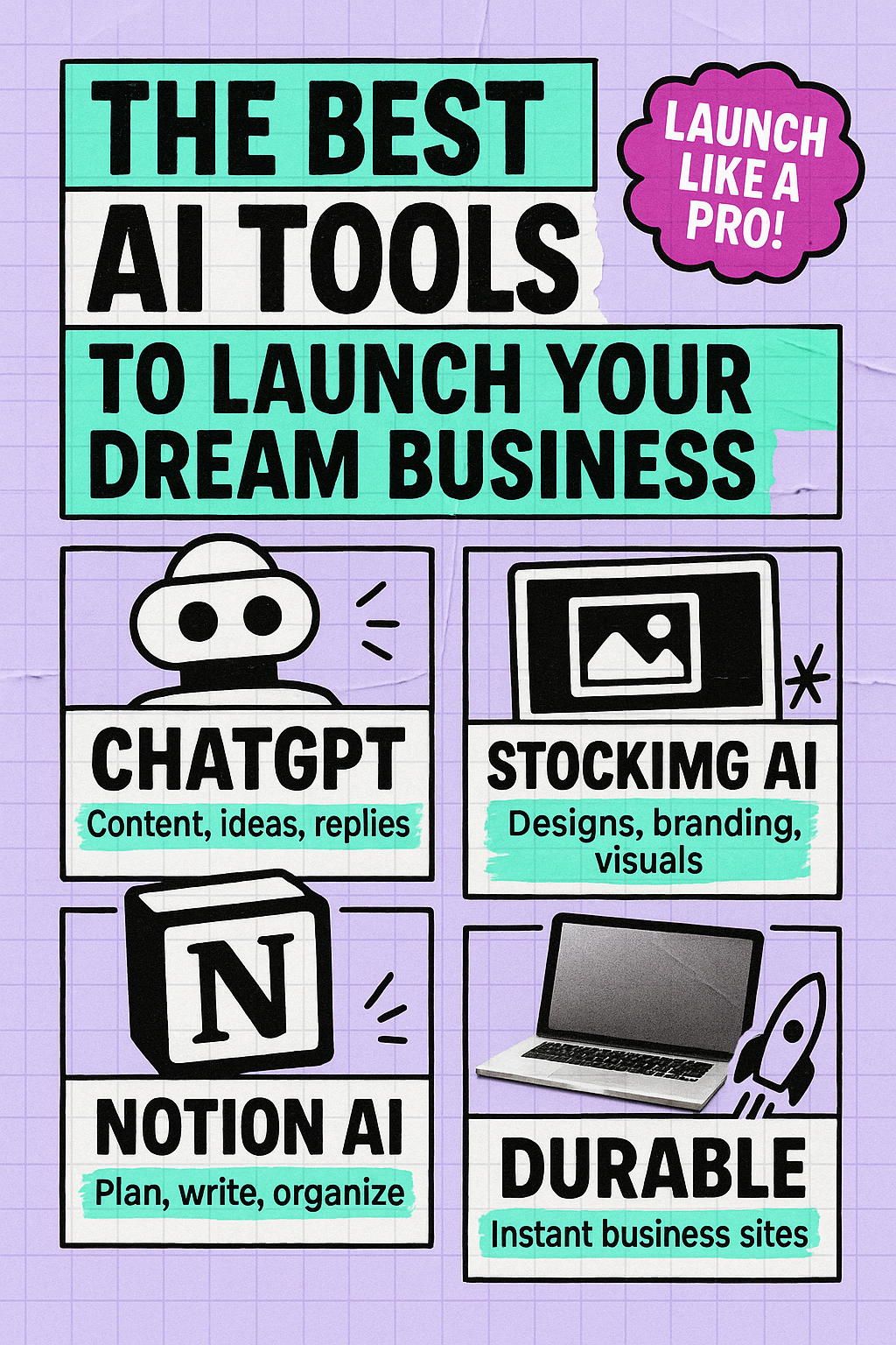 Best 6 AI Tools for Launch Your Own Business – Generate Infographics using Stockimg AI
