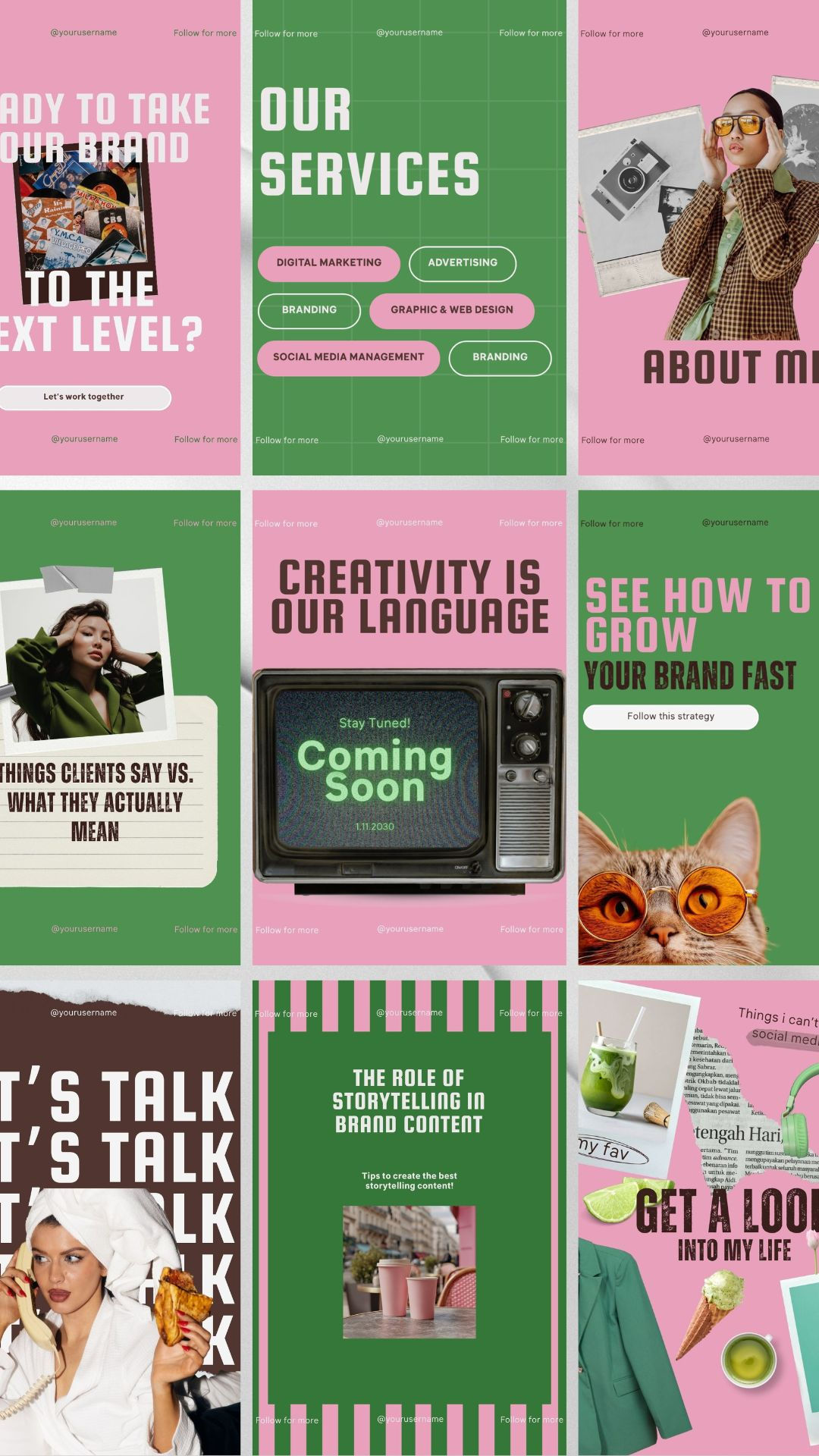 Instagram Template Designs, Social Media Manager Post Ideas, Content Creator Post