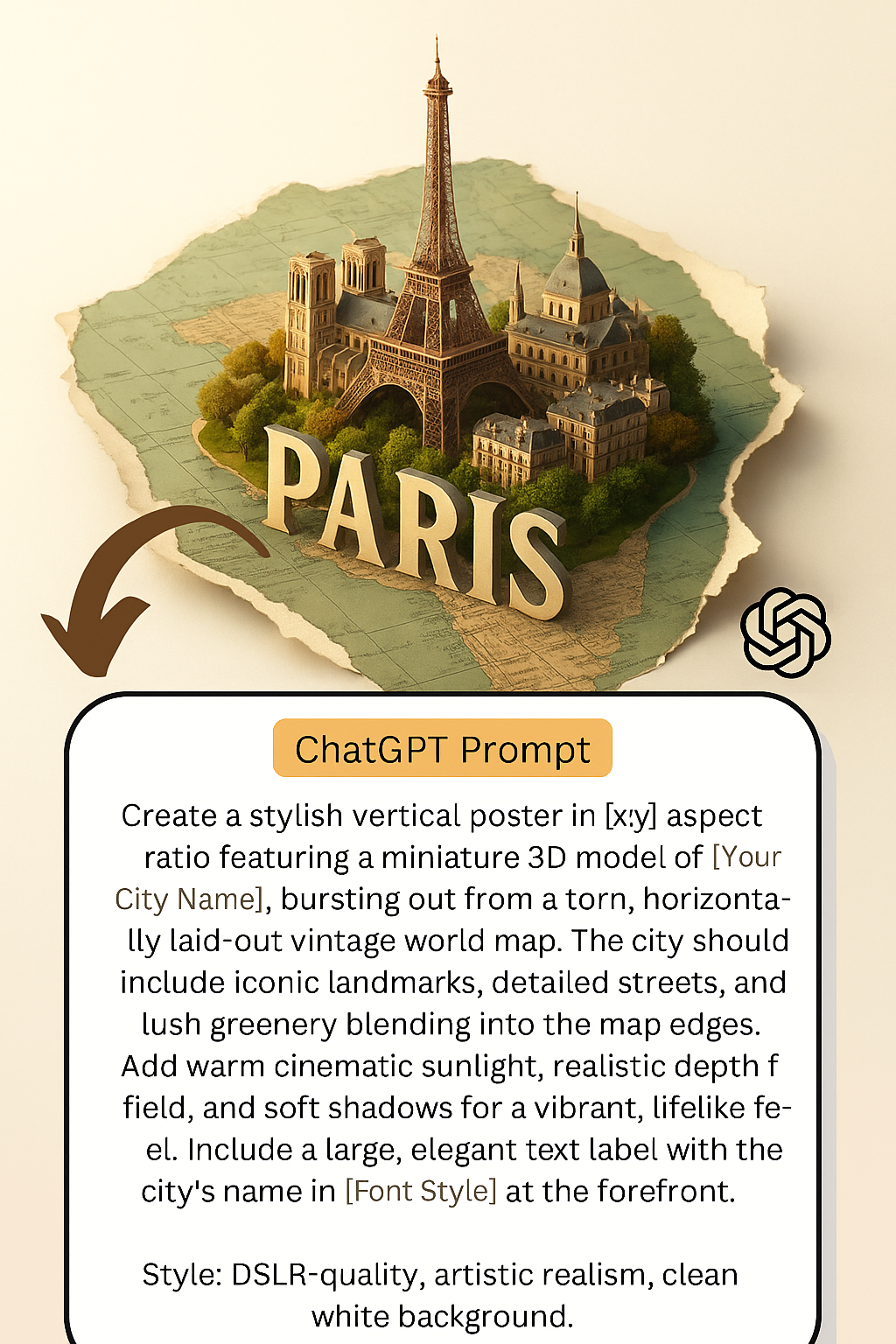 This AI Poster Prompt Turns Any City Into a Miniature Work of Art 🗺️✨