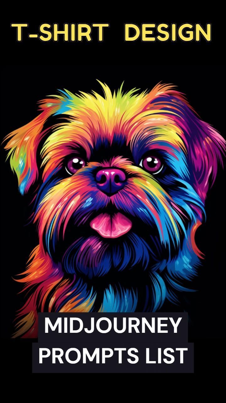 T-shirt colorful illustration designs midjourney ai art prompts #midjourneypromptslist #tshirt
