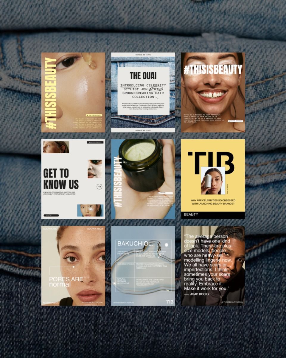 This Is Beauty X Maybe Design Studio – Social Media Grid