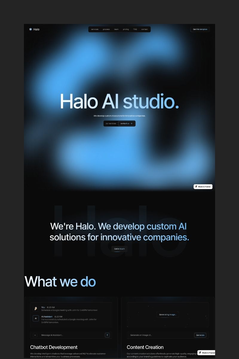 Halo — AI Studio Template