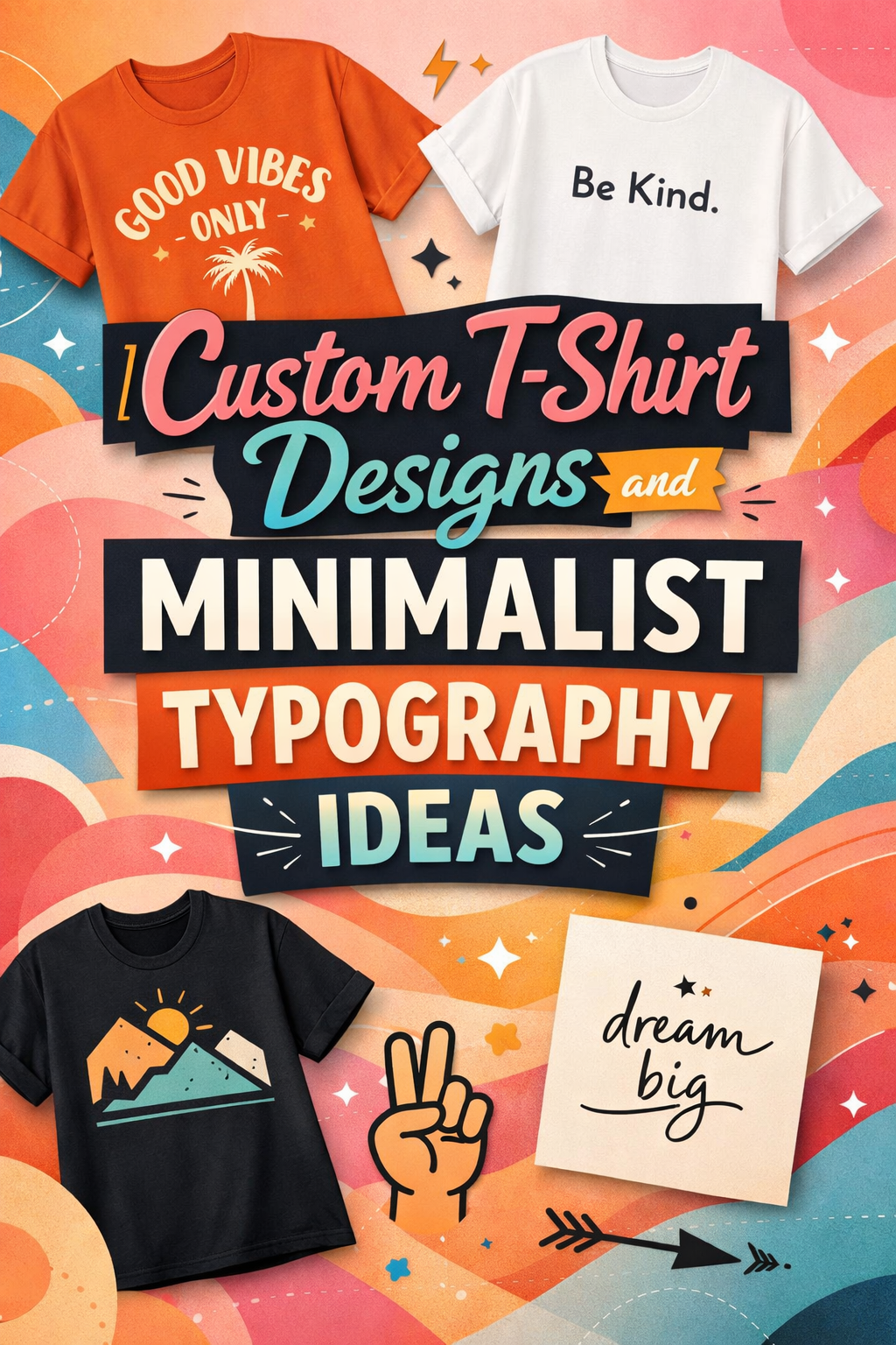 Custom T-Shirt Designs and Minimalist Typography Ideas
