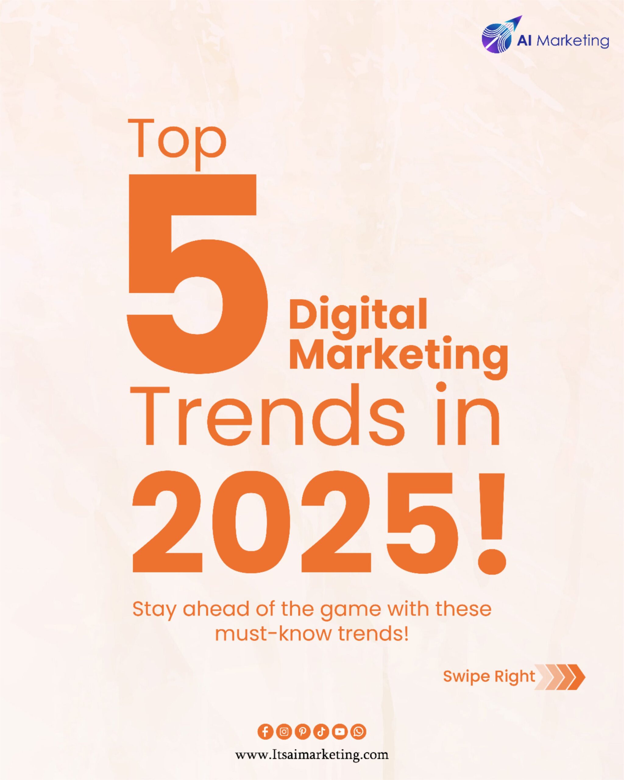 Top 5 Digital Marketing Trends in 2025!