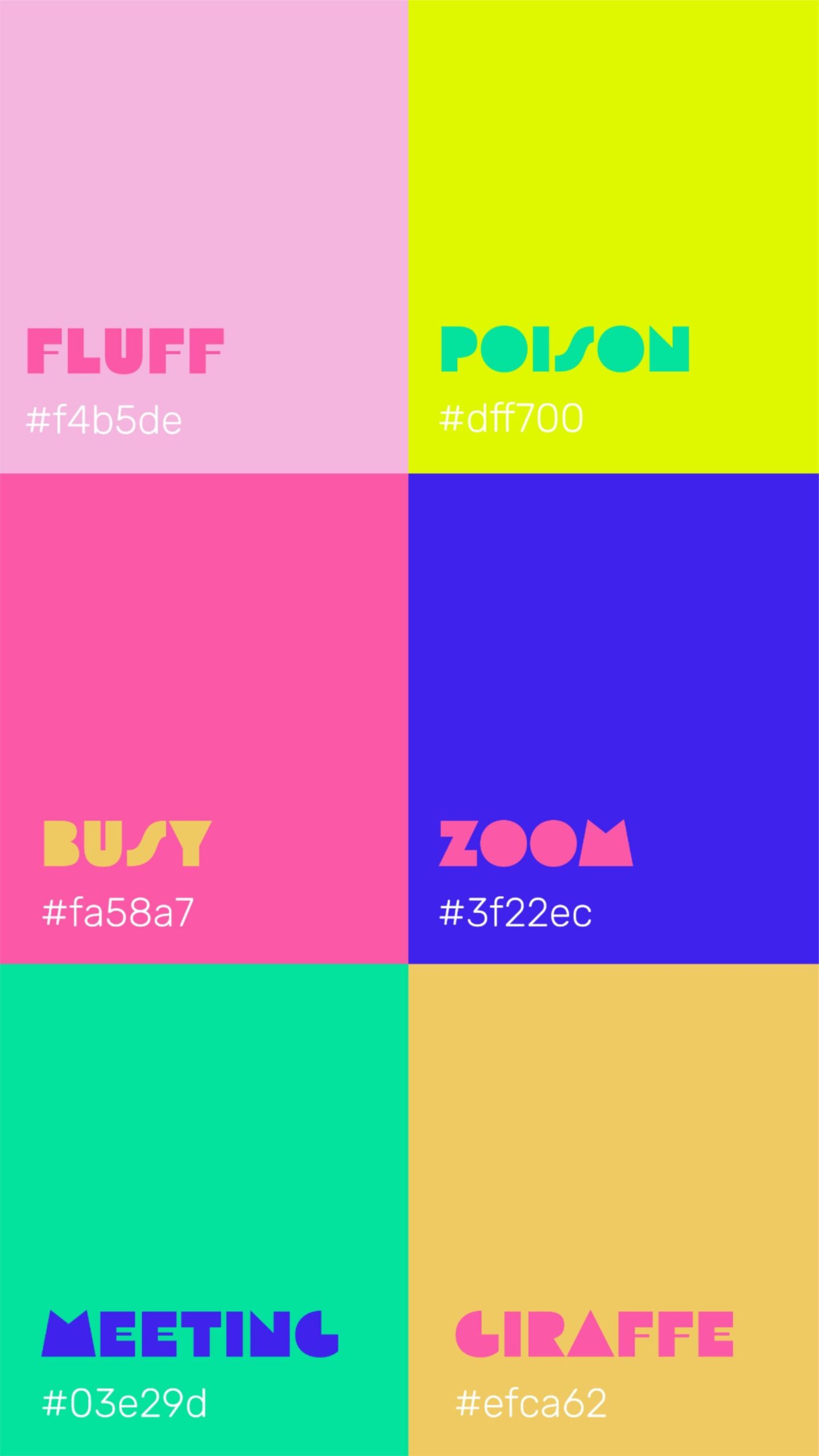 Bold Neon Business Palette for Modern Brands
