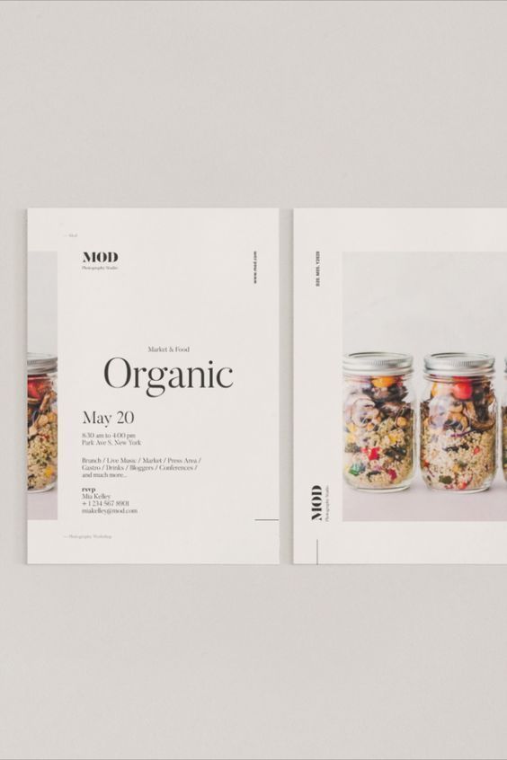 Mod Flyer es una plantilla especialmente versátil diseñada en Adobe InDesign y Photoshop