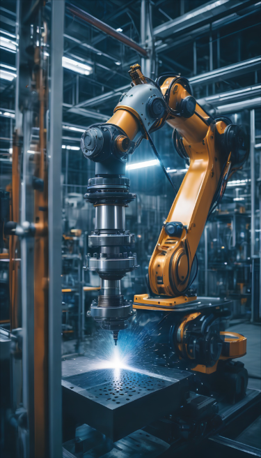 Industrial robot and factory free stock image – Stockimg AI