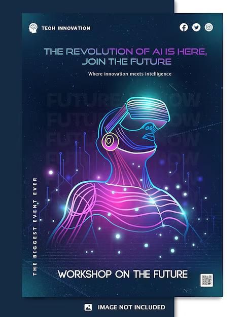 Metaverse-Ready VR Flyer – Editable Tech Event Template