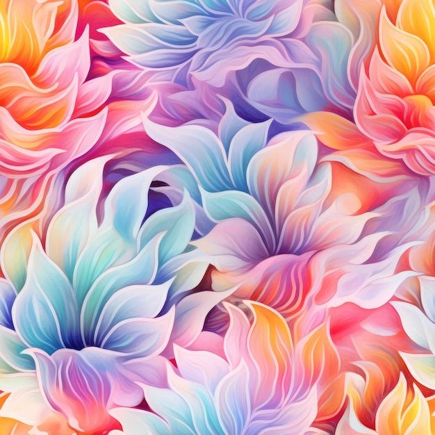 Vintage aesthetic flower pattern ai generated | Premium AI-generated image