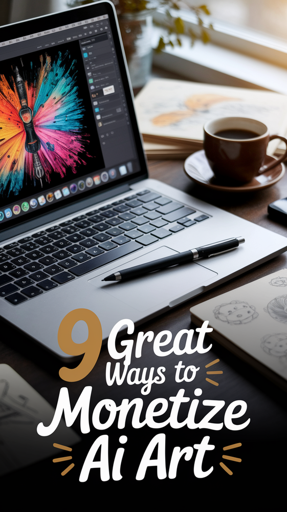 9 Great Ways to Turn AI Art Into Money