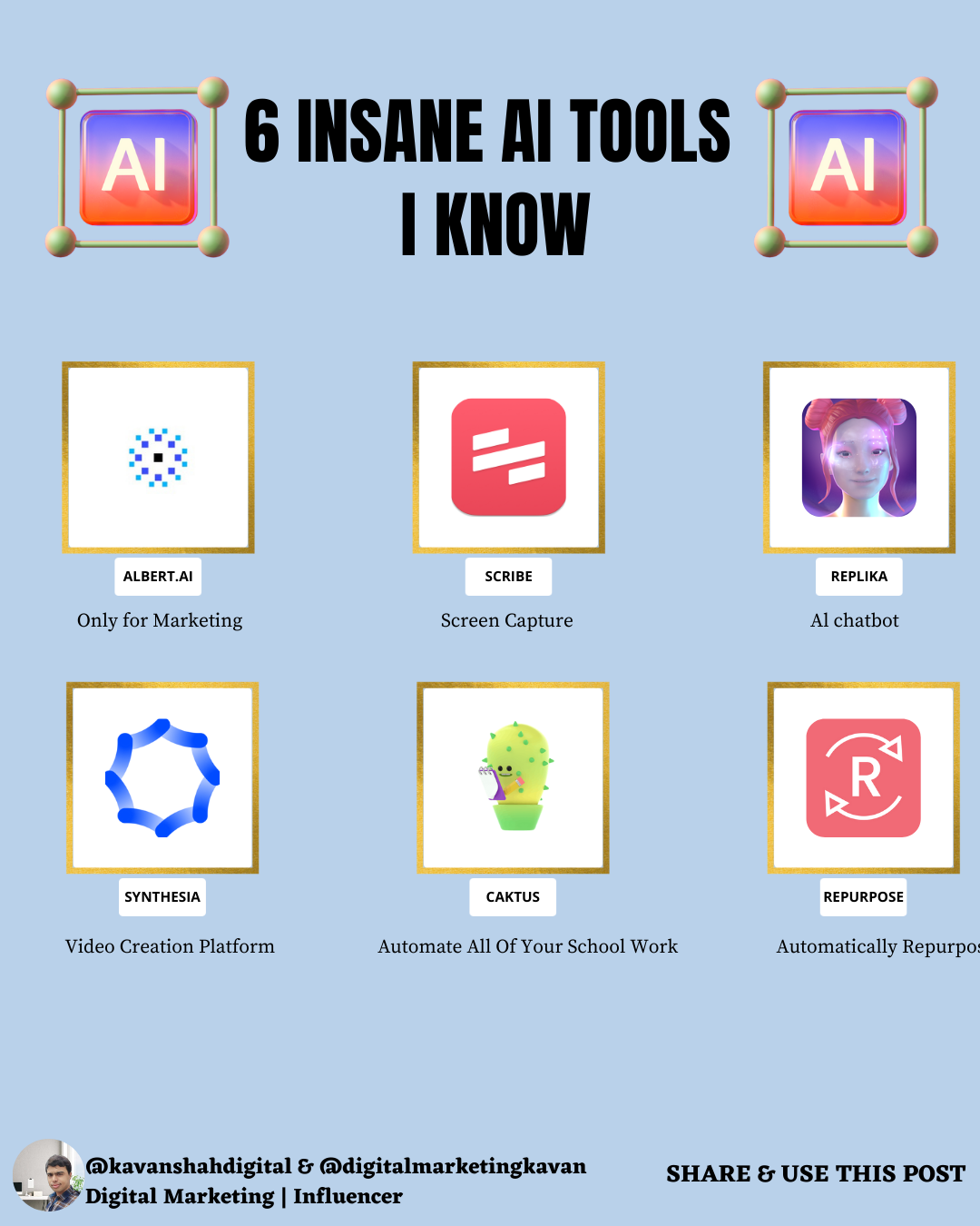 06 Insane AI Tools I Know | Kavan Digital