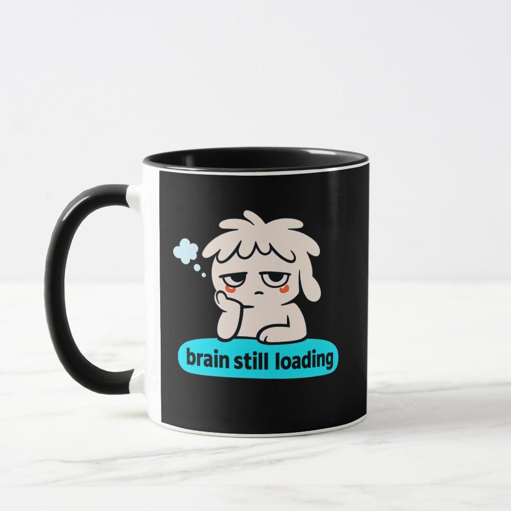 Thoughts Warming Up – Cute Slow Brain Coffee Mug | Zazzle